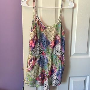 bathing suit cover up, romper with pockets